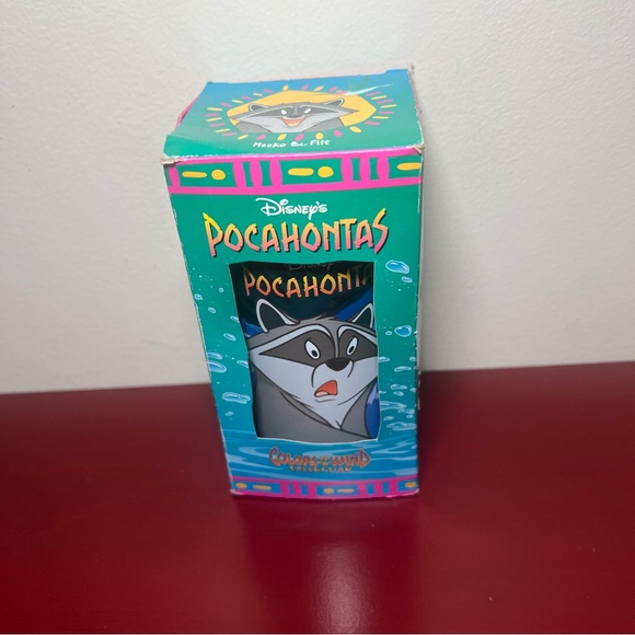 Vintage 1994 NIB Disney Pocahontas Burger King Collector Plastic Cup Meeko Flit - Picture 1 of 5